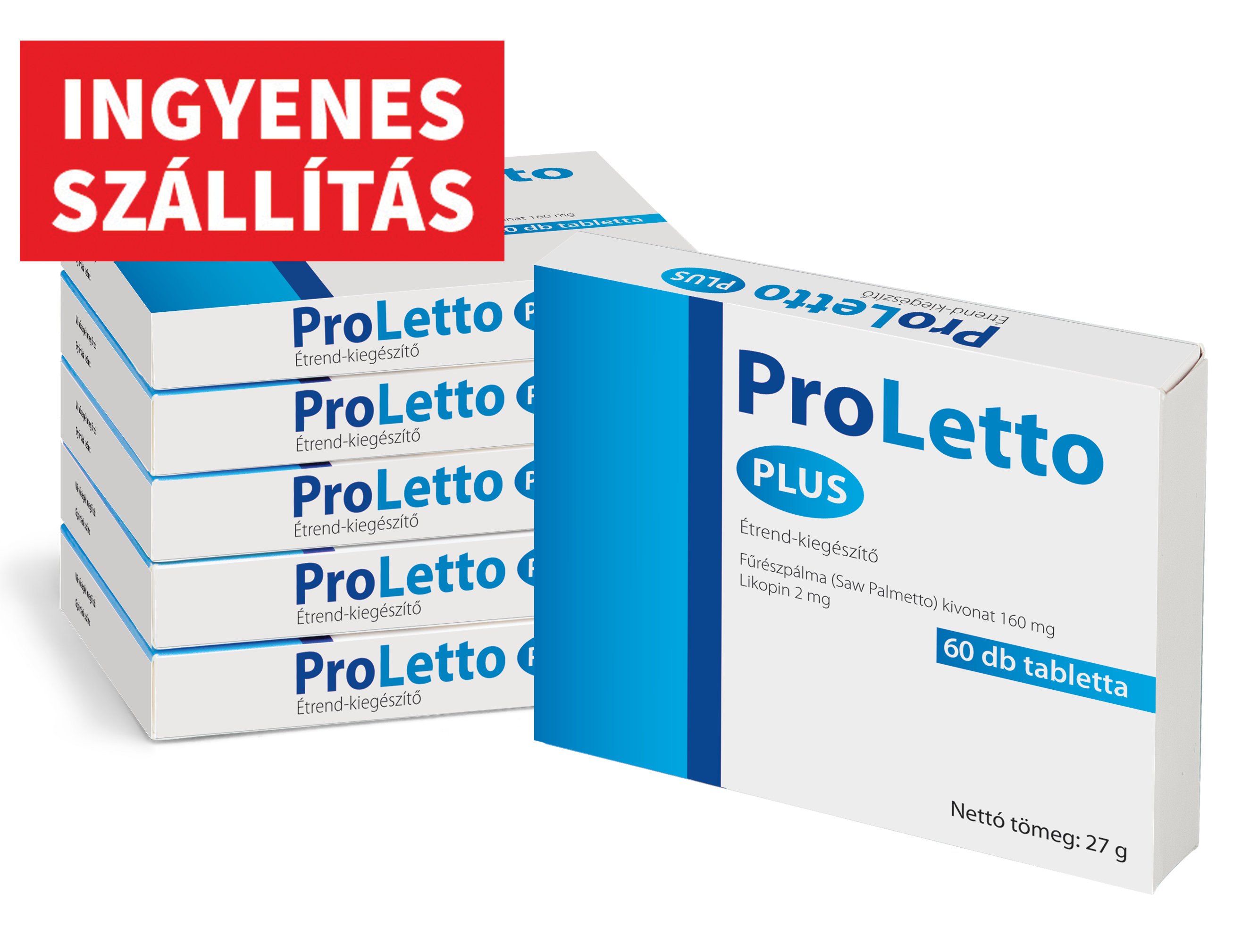 ProLetto Plus étrend-kiegészítő szamóca kivonattal és likopinnel, ingyenes szállítással.